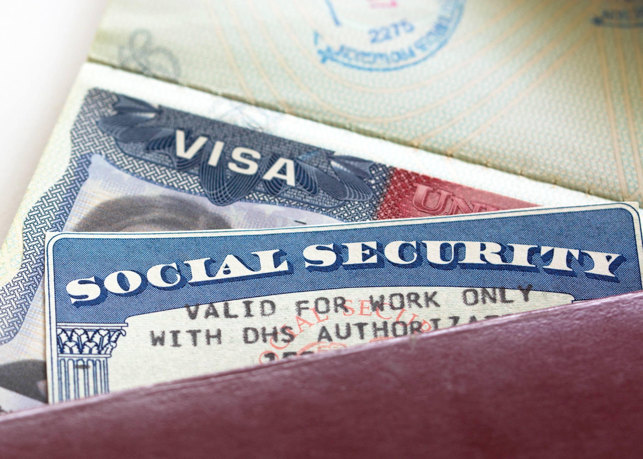 Immigration visa, citizen's social security card